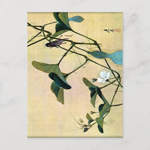 Cricket på en Vine Japan Woodblock Art Ukiyo-E Vykort