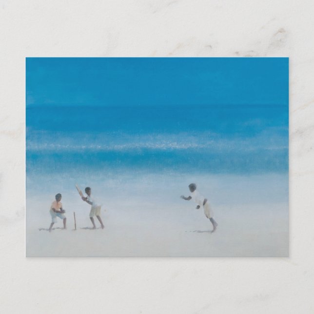 Cricket på stranden 2012 vykort (Framsida)