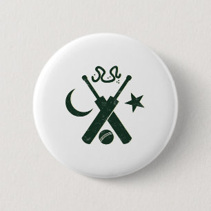Cricket Pakistan (gul stjärna Urdu) Knapp