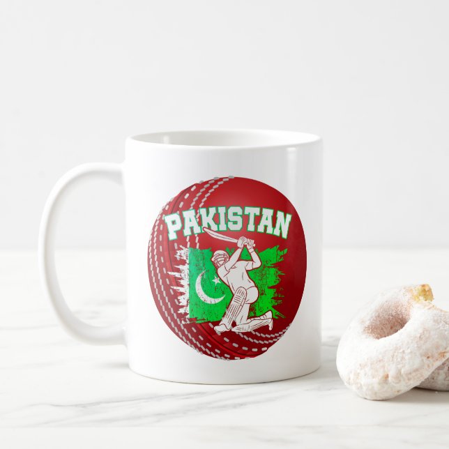 Cricket Pakistan Kaffemugg (Med munk)
