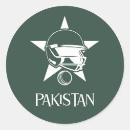 Cricket Pakistan Runt Klistermärke