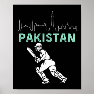 Cricket Pakistan Team Fans Älskare Islamad Lahore Poster
