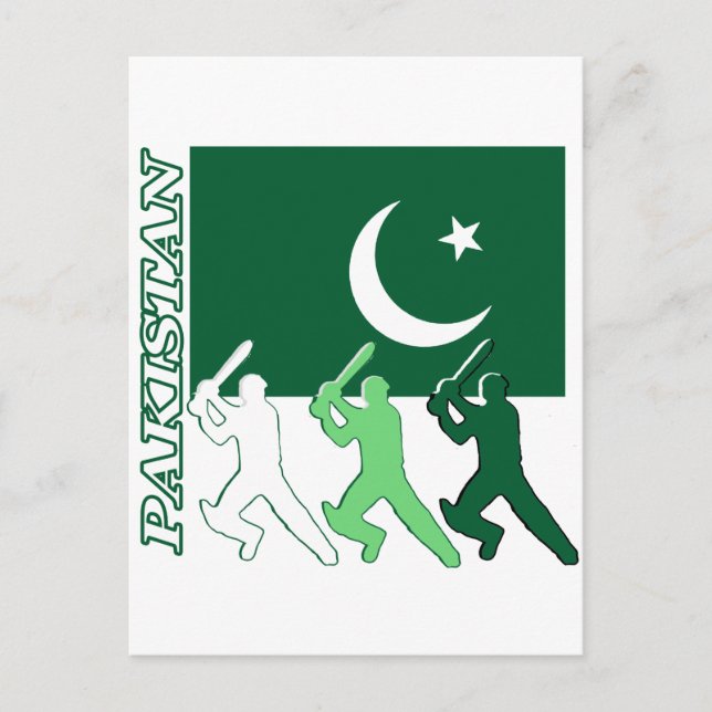 Cricket Pakistan Vykort (Framsida)
