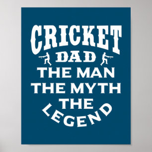 Cricket Pappa man the Myth of Legend Cricket Poster