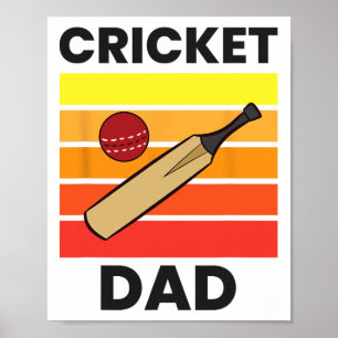 Cricket Pappa Rolig Cricket Far Poster