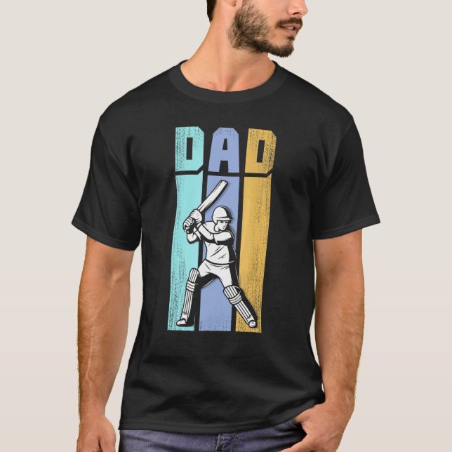 Cricket Pappa Sport Jersey Cricket Boll Shoes Far T Shirt (Framsida)