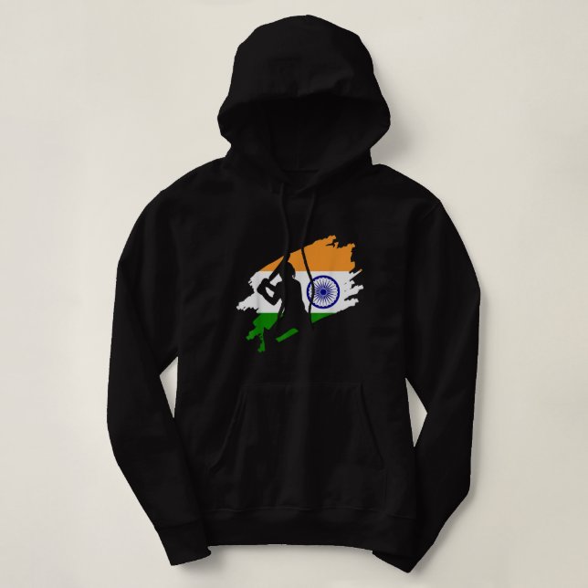 Cricket Patriotic India Sports Jersey Gift T Shirt (Design framsida)