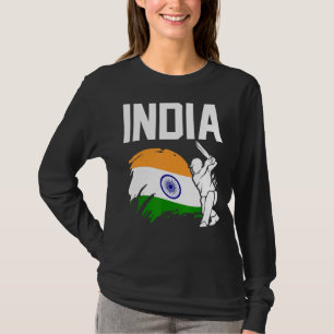 Cricket Patriotic Indian Players Flagga of India T Shirt