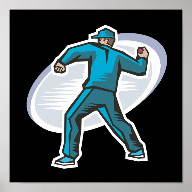 Cricket Pitcher Poster (Framsidan)