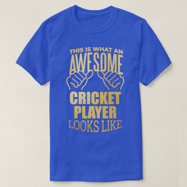 Cricket Player23 T Shirt (Design framsida)