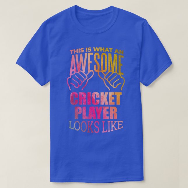 Cricket Player24 T Shirt (Design framsida)