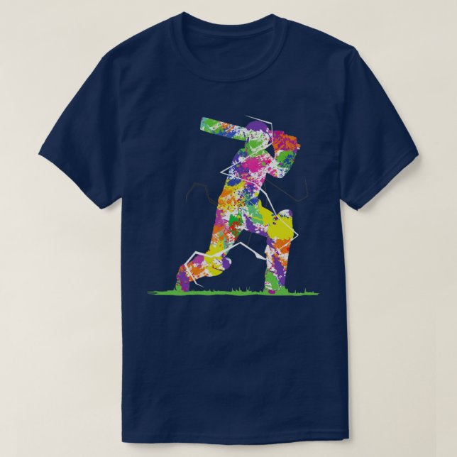 Cricket Player8 T Shirt (Design framsida)