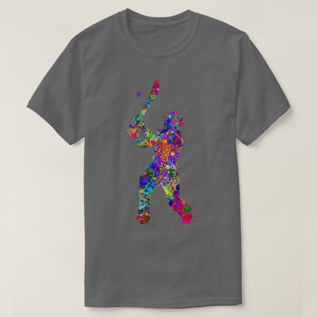 Cricket Player 3 T Shirt (Design framsida)