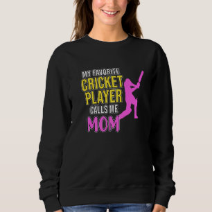 Cricket Player anropar mig Mamma Sports Team Coach T Shirt