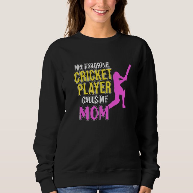 Cricket Player anropar mig Mamma Sports Team Coach T Shirt (Framsida)