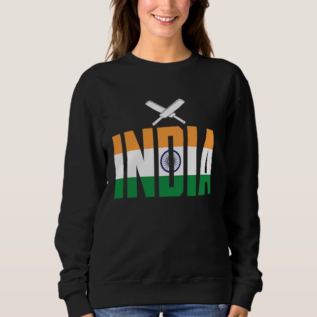 Cricket Player Funny Cricket Sport India T Shirt (Framsida)