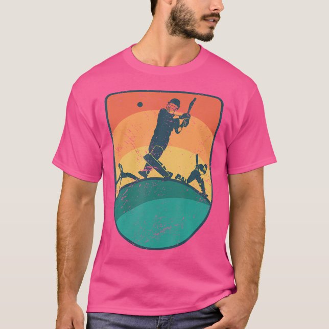 Cricket Player Funny Cricket T Shirt (Framsida)