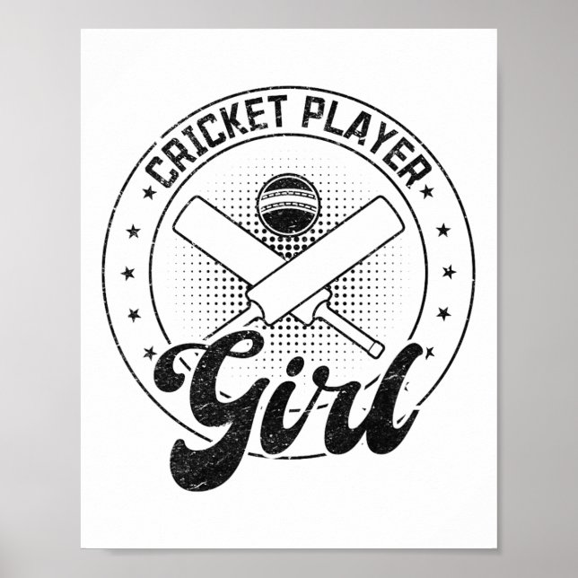 Cricket Player Girl  Poster (Framsidan)
