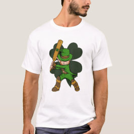 Cricket Player Leprechaun St. Patrick's Day T Shirt