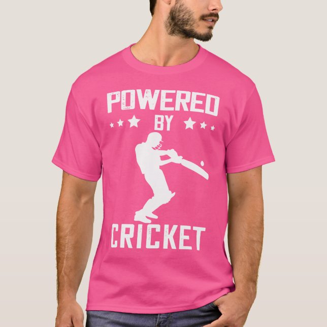 Cricket Player med Cricket Batsman Cricketi T Shirt (Framsida)