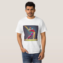 Cricket Player Snyggt T-Shirt Design