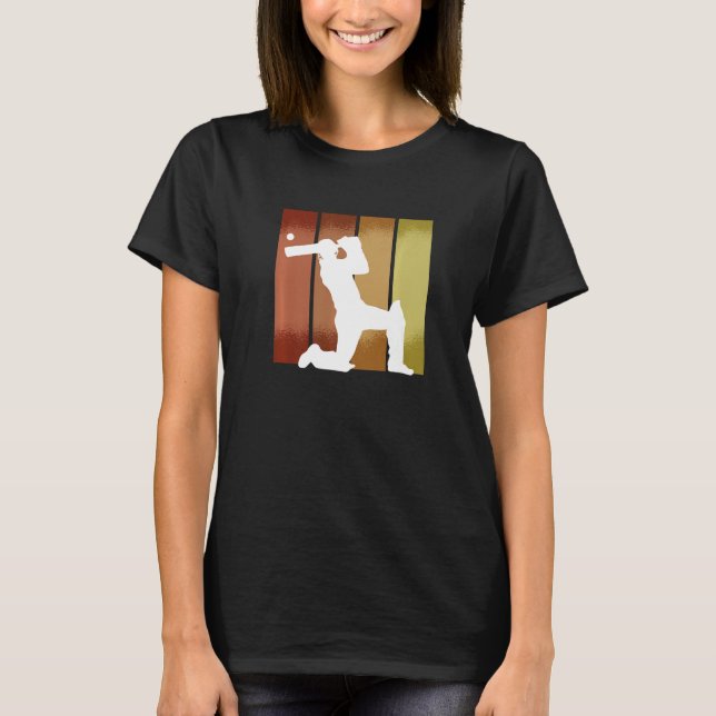 Cricket Player Sport Premium T Shirt (Framsida)