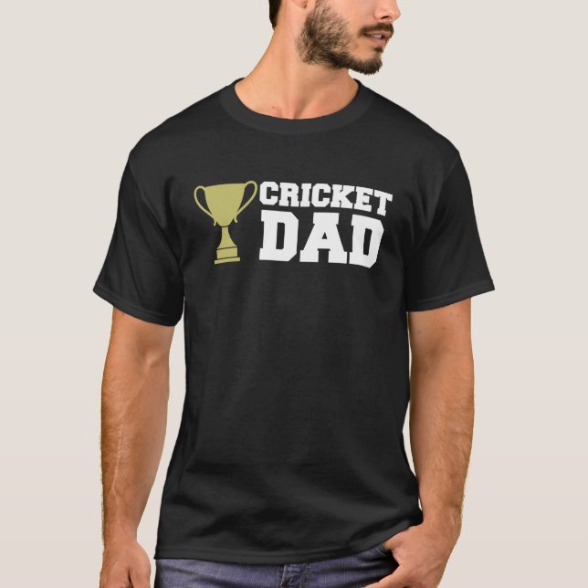 Cricket Player Sport T Shirt (Framsida)