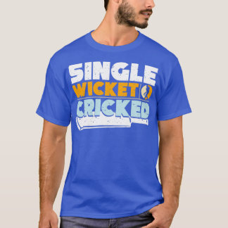 Cricket Player-teamet för enstaka Wicket T Shirt