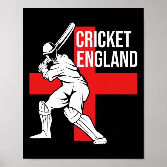 Cricket Player Uk England Cricket For Men  Poster (Framsidan)