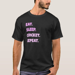 Cricket Png Eat-sömnen Idrotten Upprepa För manar T Shirt