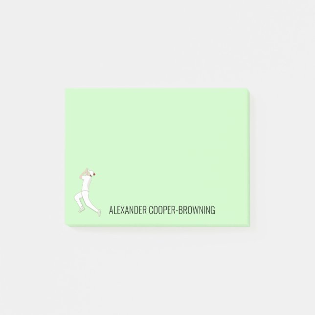 Cricket Post-it Block (Framsida)