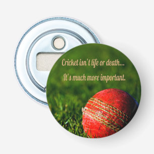 Cricket Red Boll Motivational Flasköppnare