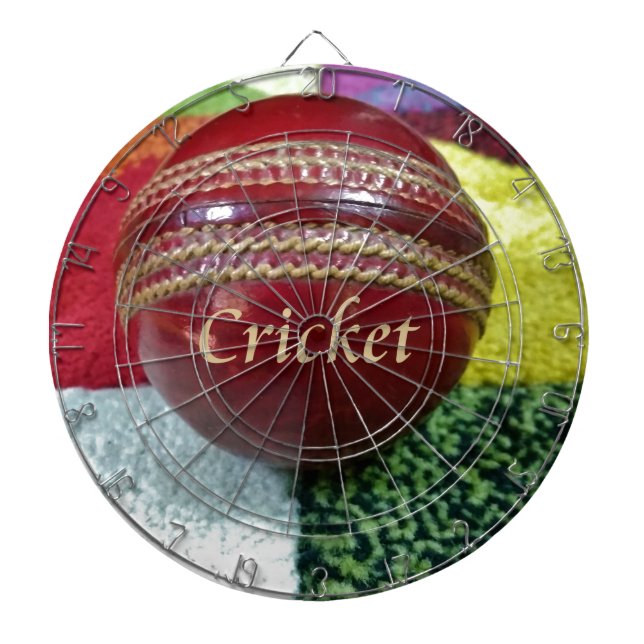 Cricket: Red Hard Boll Art Print Darttavla (Framsidan)