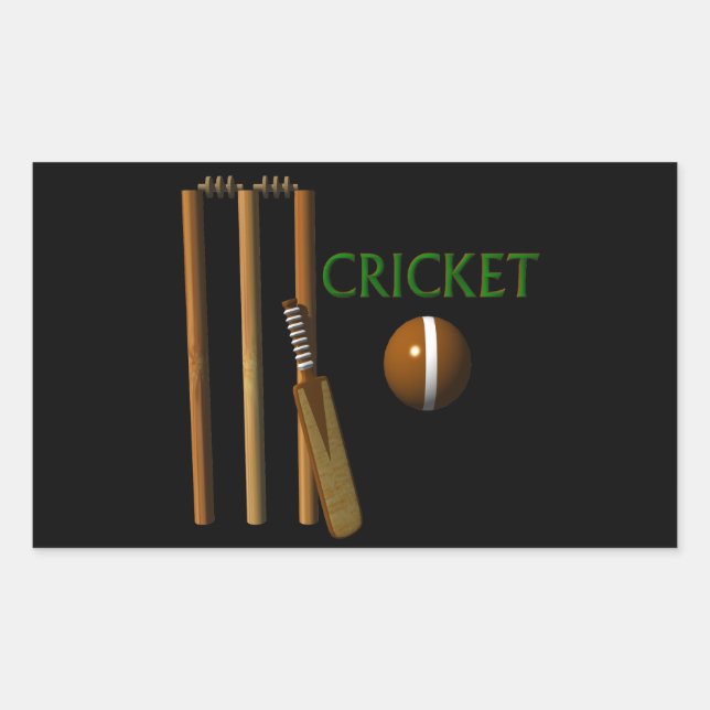Cricket Rektangulärt Klistermärke (Framsida)