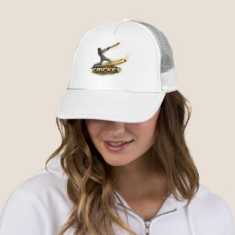 Cricket ren passion guld rörelse skum trucker hatt keps