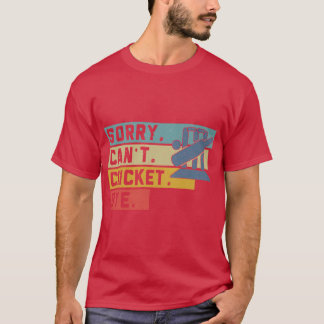 Cricket Retro Ledsen Kan Inte Bye Sport T Shirt
