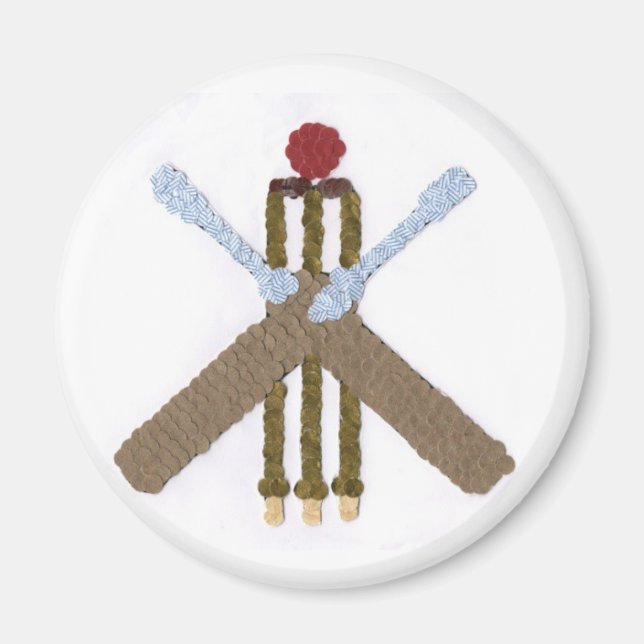 Cricket Round Magnet (Framsidan)