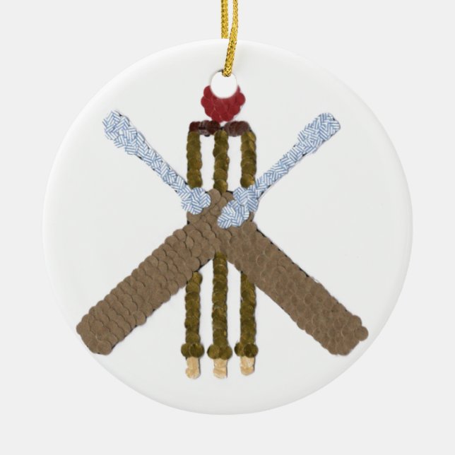 Cricket Round Träd Ornament (Framsidan)