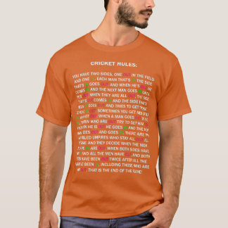 Cricket Rules New Edition 1 T Shirt