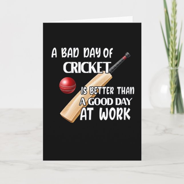 Cricket Saming Cricket Player Gift Kort (Framsida)