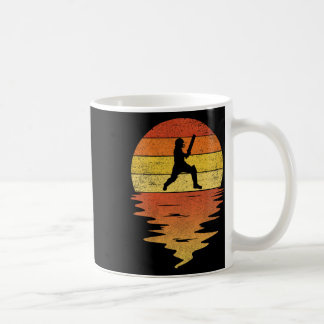 Cricket Shirt Retro Sunset 70s Vintage Cricket  Kaffemugg
