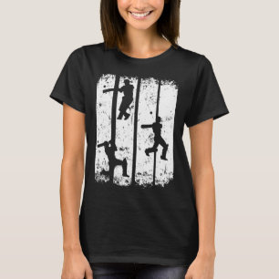 Cricket Silhouette - Cricketspelare Cricketälskare T Shirt