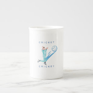 Cricket Slå Benporslin Mugg