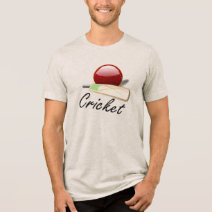 Cricket - slagträ och boll t shirt