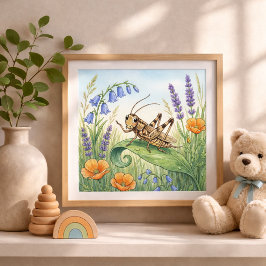 Cricket Små Insekter Barnkammare Poster