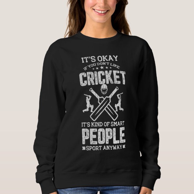 Cricket Smart Player Sport Graphic T Shirt (Framsida)