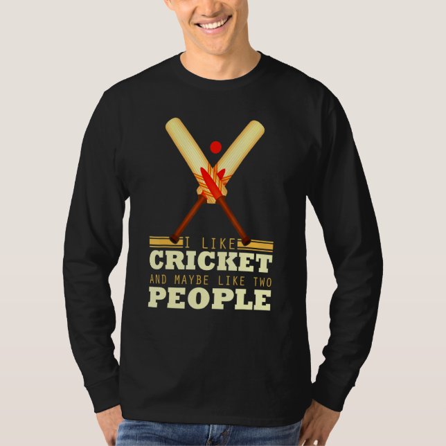 Cricket Sport Jersey Cricket Shoes Cricket Fladder T Shirt (Framsida)