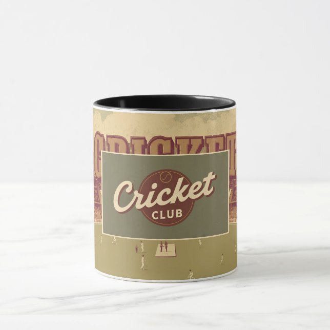Cricket sport Mugg - Perfekt Gift för Fläkt (Center)