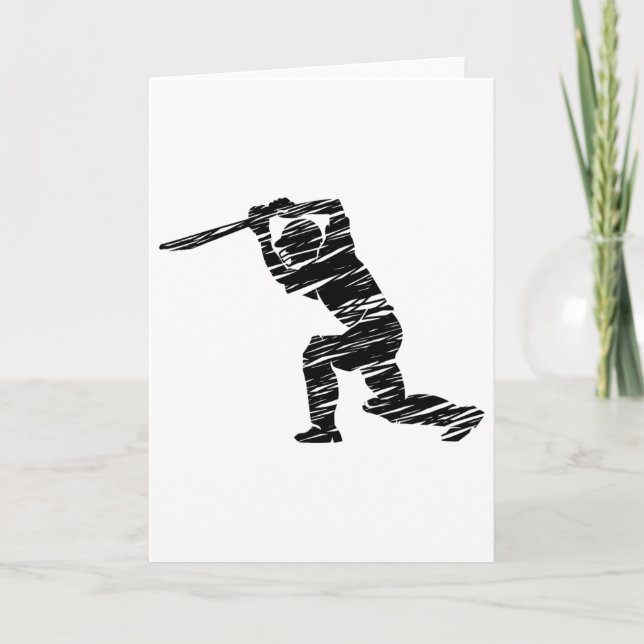 Cricket Sport Spelare 1  Kort (Framsida)
