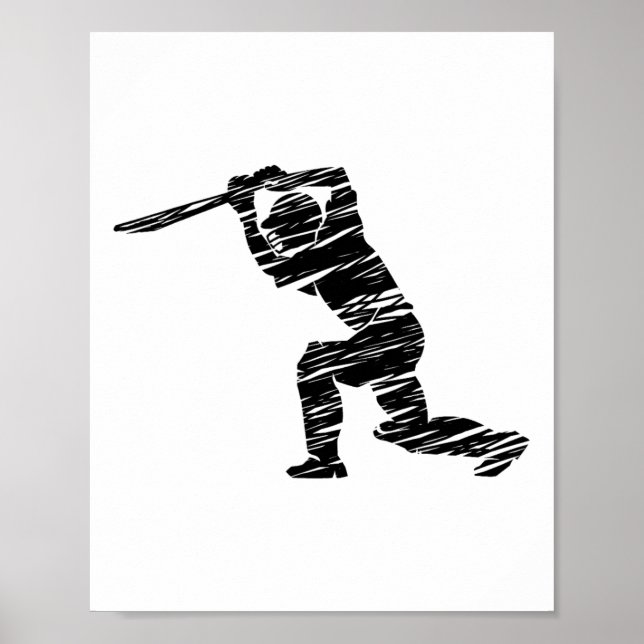 Cricket Sport Spelare 1  Poster (Framsidan)